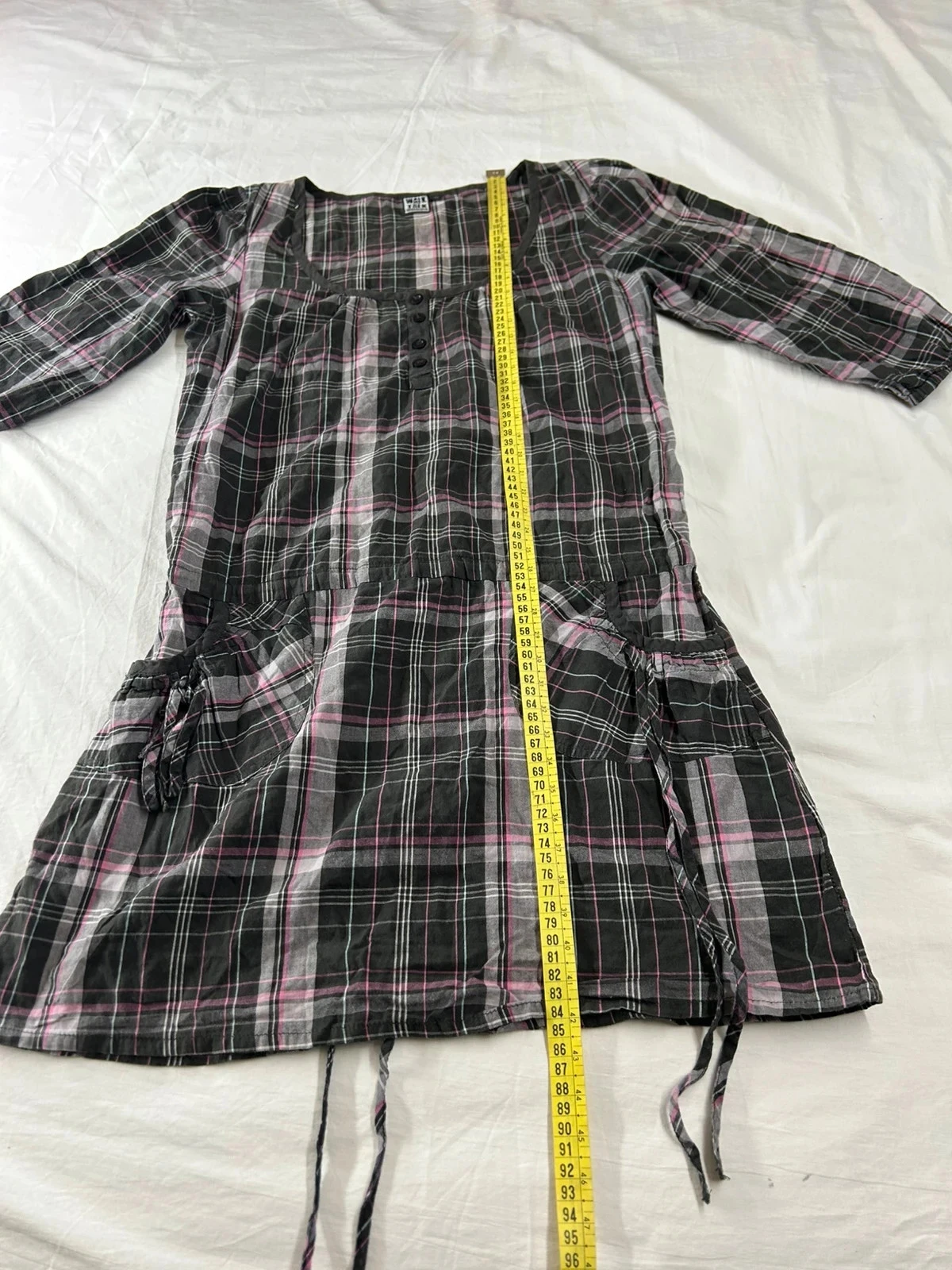 Robe vintage walk and talk à carreaux style rétro y2k – photo 6